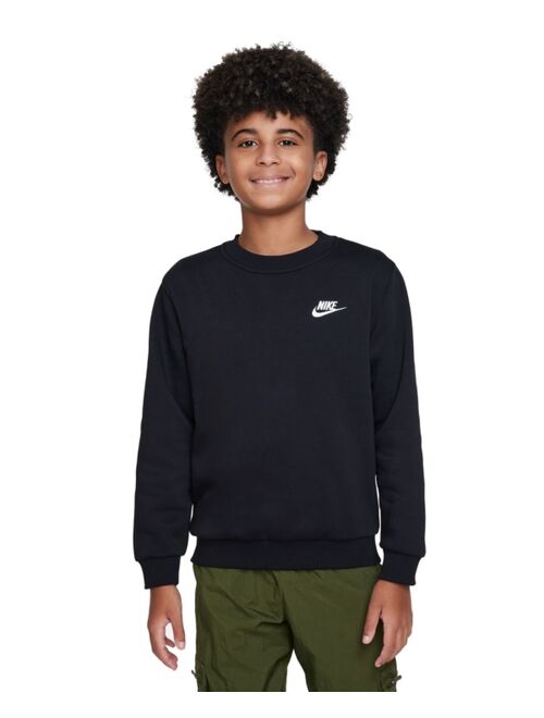 NIKE Big Kids Sportswear Club Fleece Classic-Fit Sweatshirt