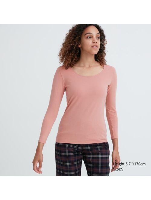 Uniqlo HEATTECH Cotton Scoop Neck Long-Sleeve T-Shirt (Extra Warm)