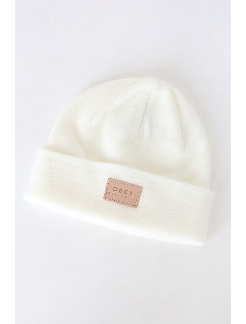 Obey Briean Off White Beanie