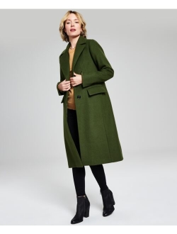 Women's Single-Breasted Wool Blend Coat, Created for Macy's