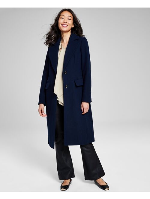 MICHAEL MICHAEL KORS Women's Single-Breasted Wool Blend Coat, Created for Macy's