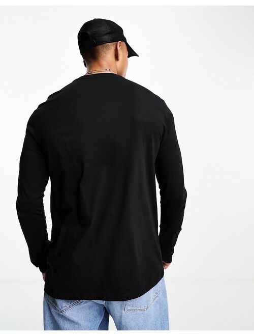 Armani Exchange arm graphics long sleeve t-shirt in black