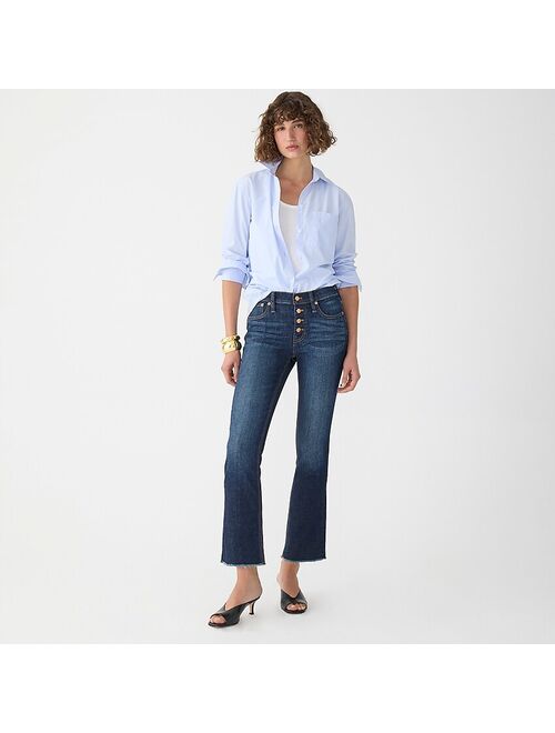 J.Crew 9" demi-boot crop jean in Wedgewood wash