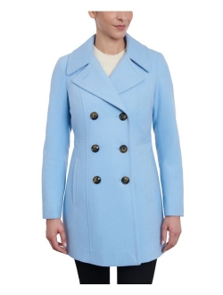 Women's Double-Breasted Wool Blend Peacoat, Created for Macy's