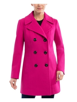 Women's Double-Breasted Wool Blend Peacoat, Created for Macy's