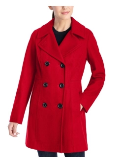 Women's Double-Breasted Wool Blend Peacoat, Created for Macy's