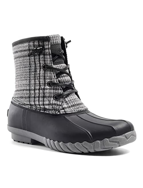 ALEADER Women Winter Snow Boots Waterproof Lined Insulated with Zipper Duck Boots