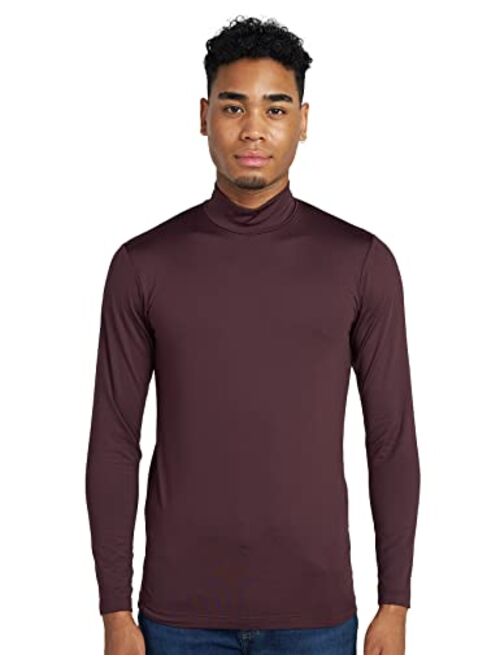 LAPASA Mens Thermal Underwear Top Fleece Mock Neck Long Sleeve Shirt Base Layer Undershirt Lightweight Midweight M102/M123