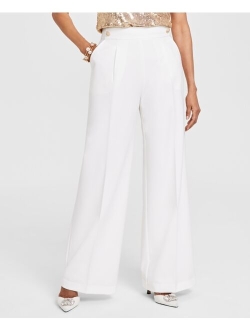 I.N.C. International Concepts Women's High-Rise Button Trousers, Created for Macy's