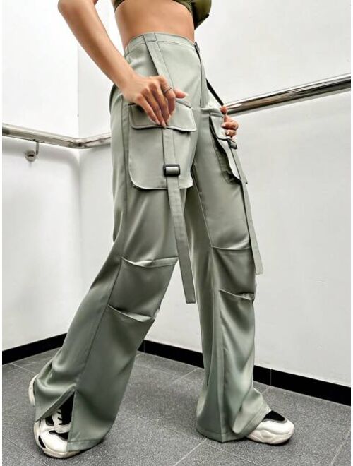 Women S Stylish Streetwear Multi Pocket Cargo Pants