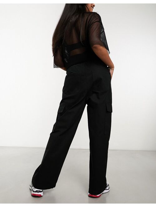 COLLUSION cargo trouser in black