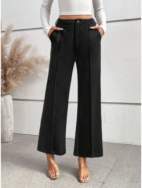 SHEIN Frenchy High Waisted Flared Suit Pants