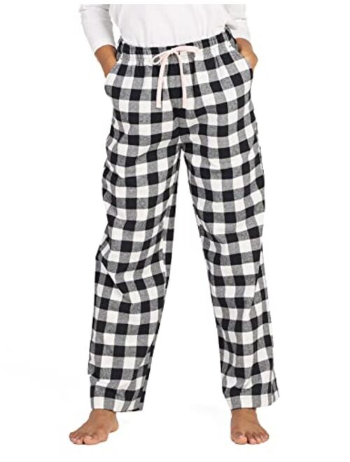 LAPASA Women's Pajama Pants, Comfy Lounge Sleep PJ Pants with Drawstring and Pockets L74 Flannel / L109 Fleece