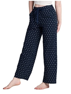 Women's Pajama Pants Casual Wide Leg Loose with Drawstring Pocket Meditation Yoga Lounge Palazzo Stretchy Cozy L59/L98