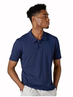 Men's Active Polo Shirts Performance Quick-Dry & Moisture Wicking Short Sleeve Sports T-Shirt Golf Summer M131