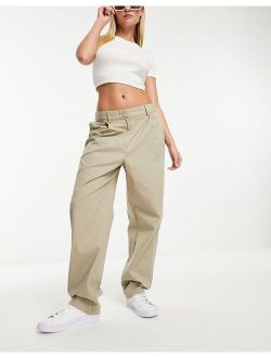 tailored pants in beige