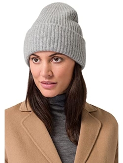 Style Republic Womens Chunky Knit Beanie, 100% Cashmere, Soft & Stretchy, Warm Hat for Winter