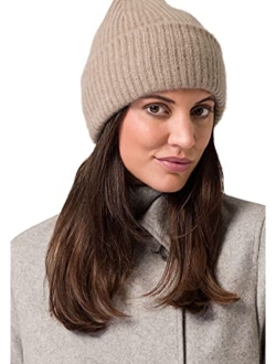 Style Republic Womens Chunky Knit Beanie, 100% Cashmere, Soft & Stretchy, Warm Hat for Winter