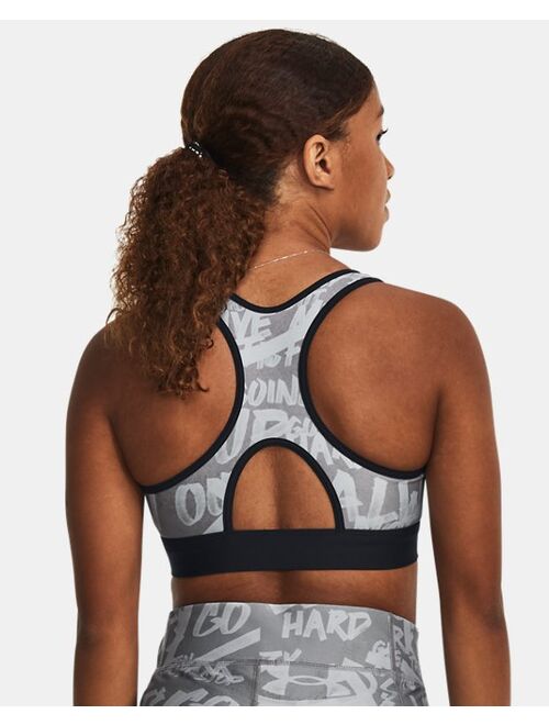 Under Armour Women's Armour Mid Message Sports Bra