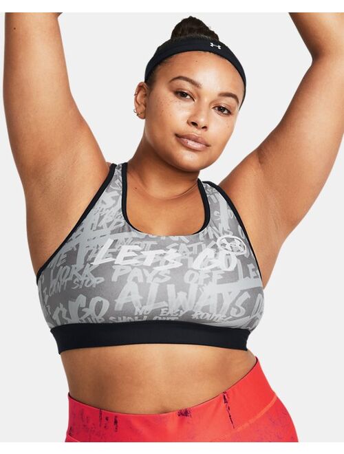 Under Armour Women's Armour Mid Message Sports Bra