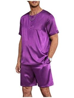 Men's Bamboo Viscose Nightshirt Short Sleeves Sleep Shirt – Latuza