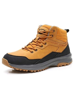 UPSOLO Men's Winter Warm Snow Work Boots