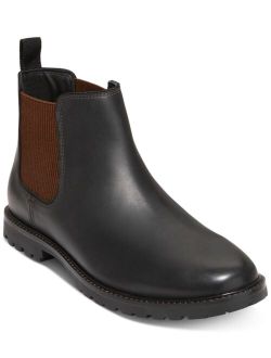 Men's Midland Leather Water-Resistant Pull-On Lug Sole Chelsea Boots