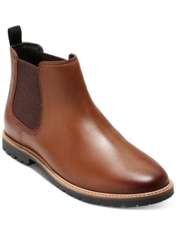 Men's Midland Leather Water-Resistant Pull-On Lug Sole Chelsea Boots