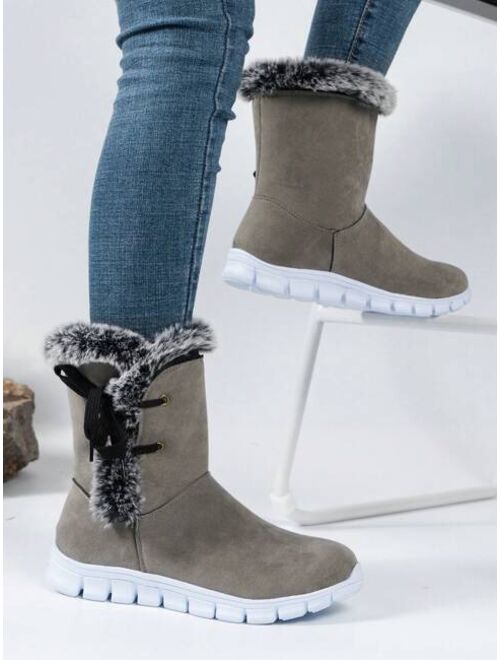 Appearance Winter Fashionable Casual Plush Short Snow Boots For Women