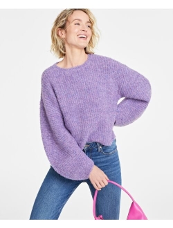 On 34th Women's Marled Boucle Sweater, Created for Macy's