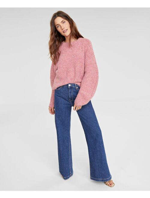 On 34th Women's Marled Boucle Sweater, Created for Macy's