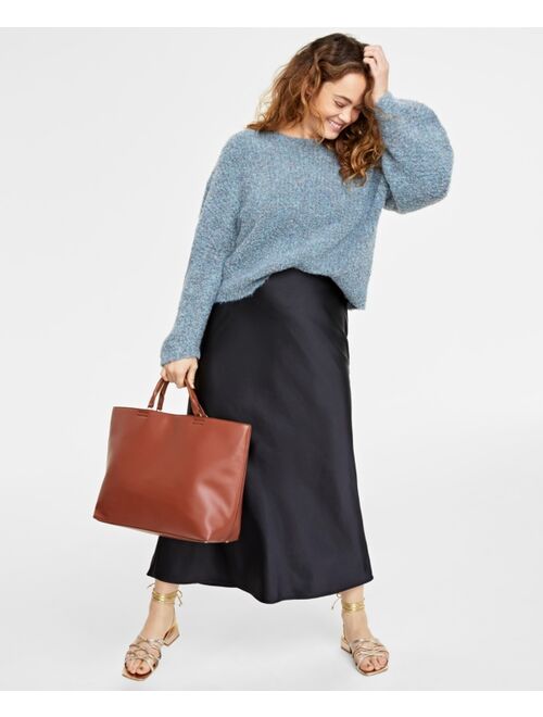 On 34th Women's Marled Boucle Sweater, Created for Macy's