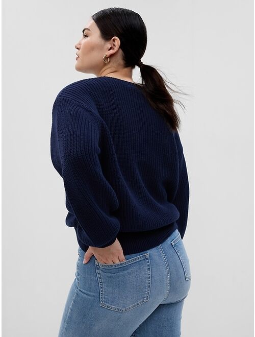 Gap Shaker-Stitch Crewneck Sweater