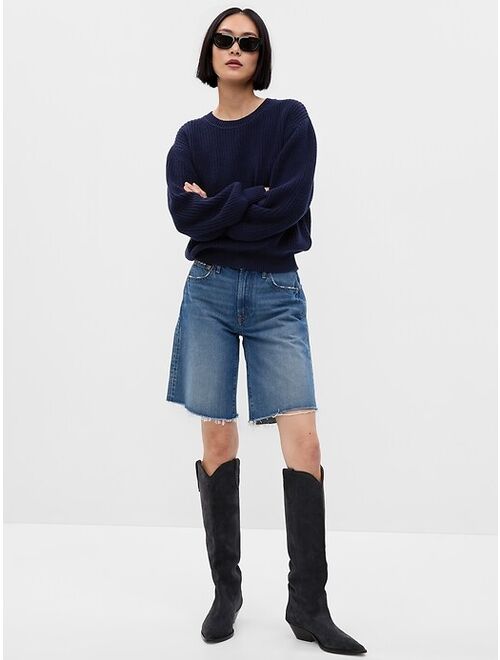 Gap Shaker-Stitch Crewneck Sweater