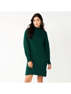 Juniors' SO Mockneck Sweater Dress