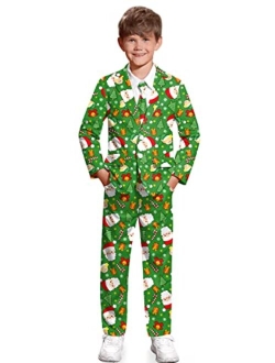 IIMMERChristmas Boys Ugly3PieceSuitswithJacket,Pants&Tie5-14Years