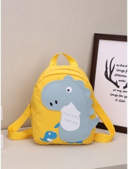 Shein Toddler Backpack For Preschool Boys And Girls 3-5 Years Old, Small Dinosaur Themed Lightweight Cartoon Shoulder Bag