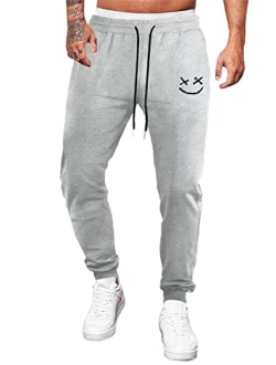 Men Men's Jogger Sweatpants Lightweight Cotton Drawstring Waist Joggers Workout Pants with Pockets