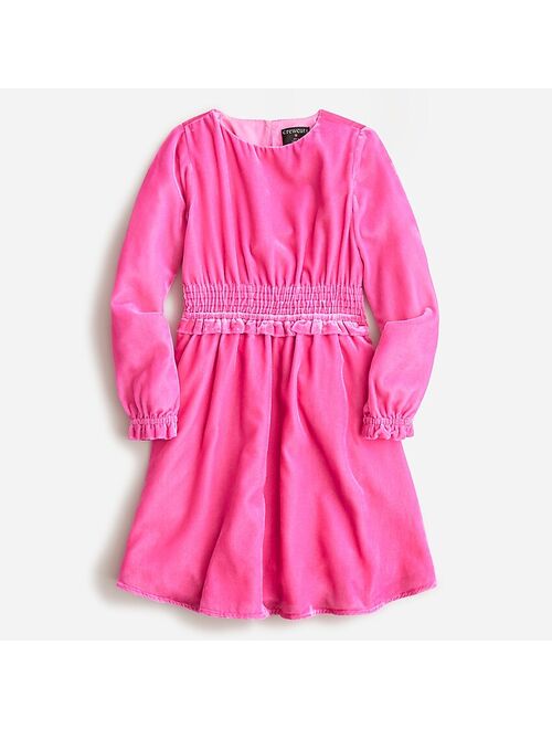 J.Crew Girls' smocked velvet dress