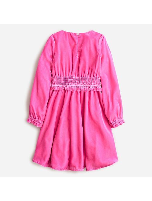 J.Crew Girls' smocked velvet dress