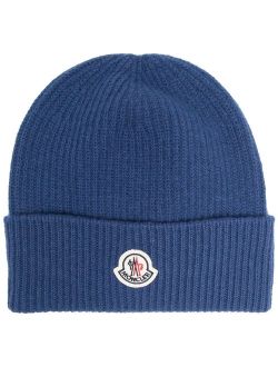 logo-patch beanie hat