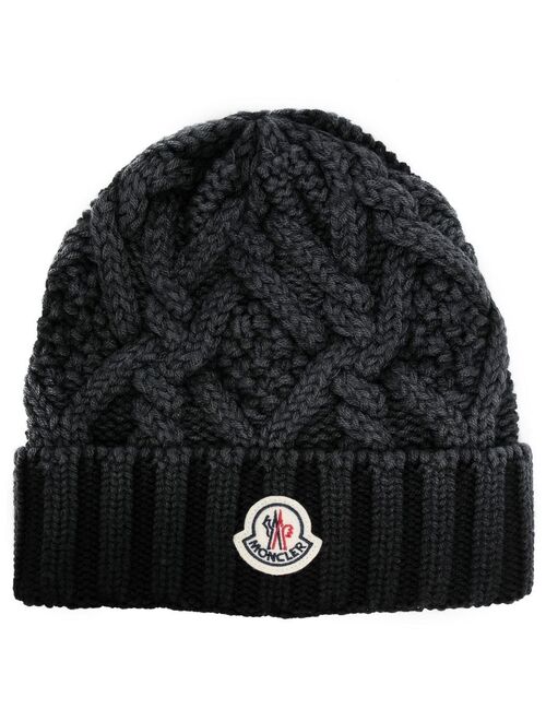 Moncler cable-knit hat