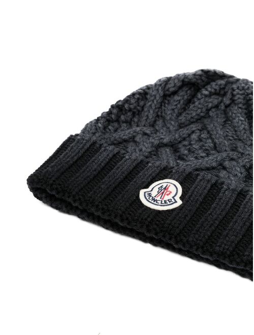 Moncler cable-knit hat