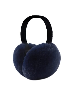 Peecabe Winter Women Earmuffs Faux Fur Girls Ear muffs Warm Unisex Kids Ear Covers Foldable Outdoor Boy Ear Warmers for Women