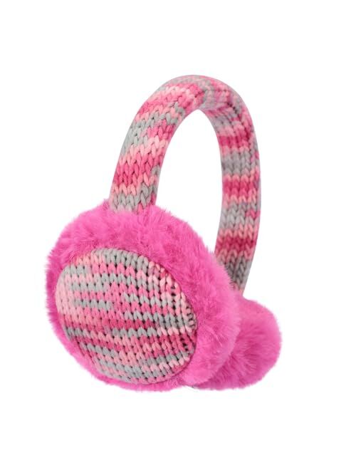 ACTLATI Girl Winter Earmuffs Sequin Shiny Outdoor Ear Warmers Fluffy Muffs Cute Faux Fur Earmuff for Kids Adult Women