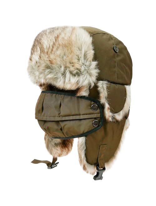 North Cliff Unisex Winter Trapper Hat Cold Proof Keep Warm Hat with Ear Flaps for Hunting Skiing Trooper Winter Outdoor Activities