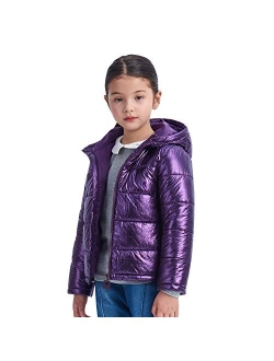 Ikali Kids Winter Coats, Spring Light Weight Packable Puffer Jacket with Hood Pockets for Girls Boys Outwear Clothes (2-12Y)