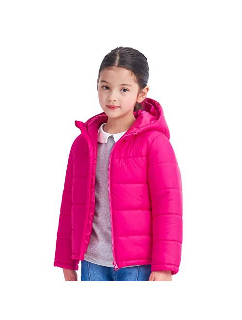 Ikali Kids Winter Coats, Spring Light Weight Packable Puffer Jacket with Hood Pockets for Girls Boys Outwear Clothes (2-12Y)