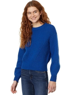 Directional-Knit Wedge Sweater