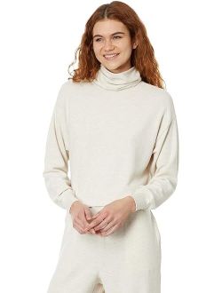 Brushed Jersey Funnelneck Sweater